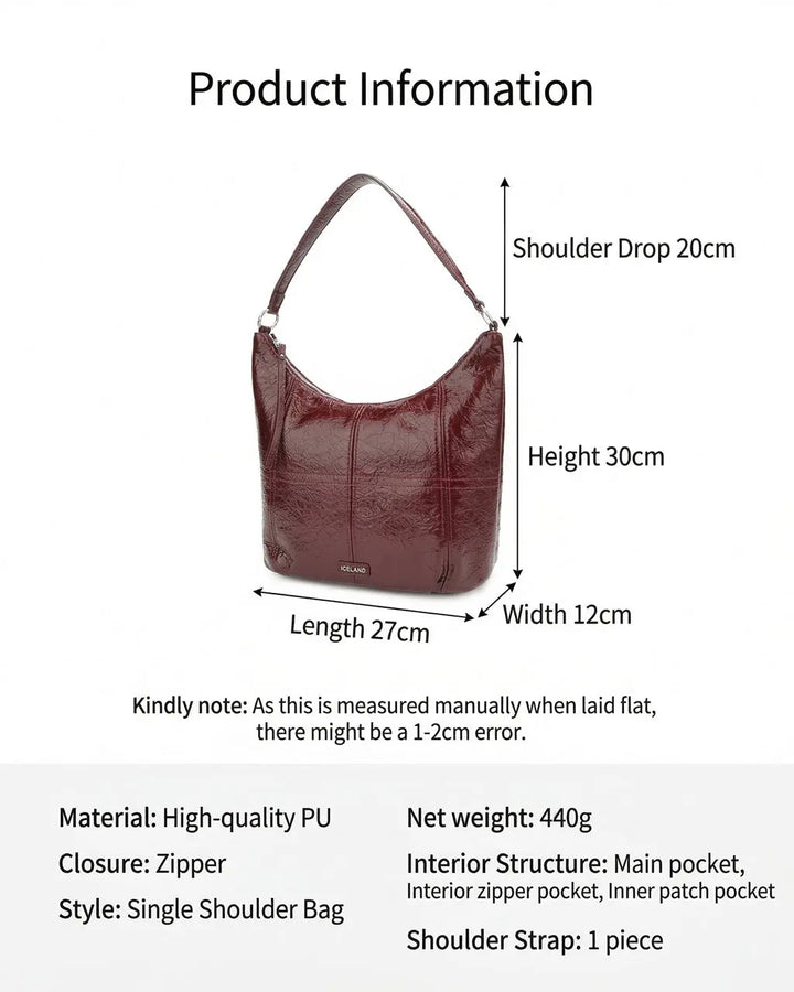 Tote Bags Vegan Leather Hobo Shoulder Bags SOLACE