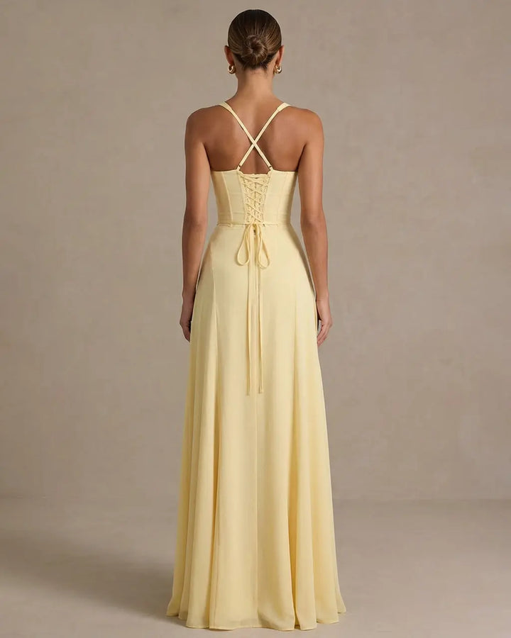 Elegant Spaghetti Strap Sleeveless Maxi Dress SOLACE