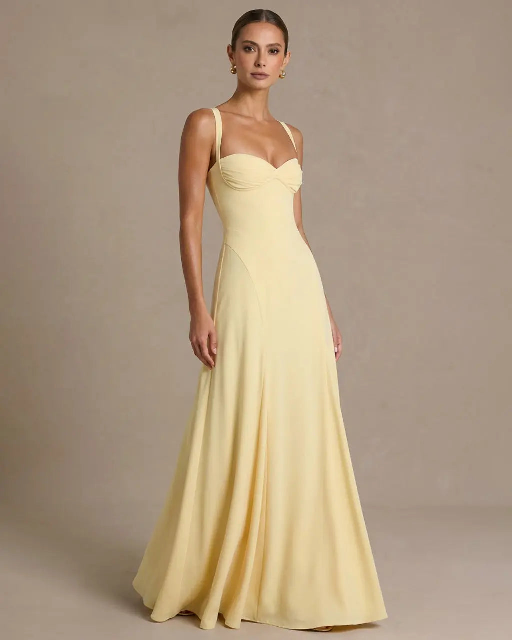 Elegant Spaghetti Strap Sleeveless Maxi Dress SOLACE